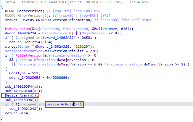Two functions using a driver object in argument